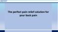 The perfect pain relief solution for your back pain PowerPoint PPT Presentation