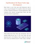 Top Databases for React Native App Development PowerPoint PPT Presentation