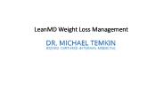 LeanMD Weight Loss Management