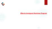 Immigrating through Alberta Immigrant Nominee Program