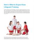 Here’s What to Expect from Lifeguard Training PowerPoint PPT Presentation