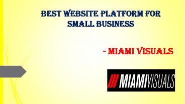 Best Website Platform for Small Business