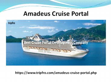 Amadeus Cruise Portal