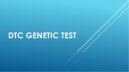 DTC genetic test