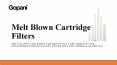 Melt Blown Cartridge Filters PowerPoint PPT Presentation