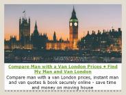 Compare Man with a Van London Prices • Find My Man and Van London