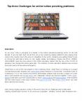 Top Three Challenges for Online Tuition Providing Platforms PowerPoint PPT Presentation