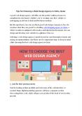 Tips for Choosing a Web Design Agency in Doha, Qatar PowerPoint PPT Presentation