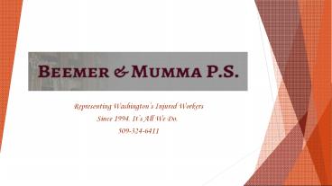Labor And Industries Lawyer | Beemer & Mumma P.S. | Profiles (1)