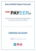 Buy Verified Payeer Account