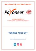 Buy Verified Payoneer Wallet Account