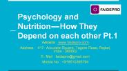 Psychology and Nutrition — How They Depend on each other