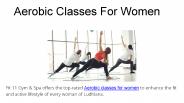 Aerobic classes for women