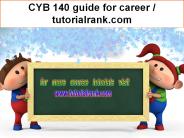 CYB 140 guide for career / tutorialrank.com