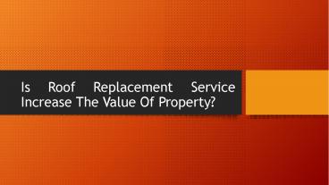 Roof Restoration Adelaide