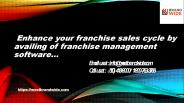 Enhance your franchise sales cycle using franchise management software
