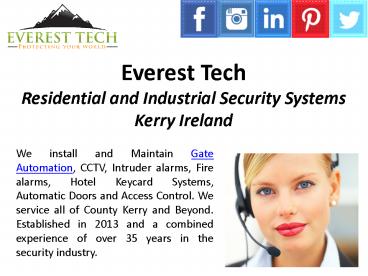 Home Security Camera Installation in Kerry