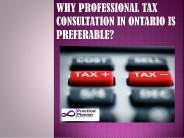 Why Professional Tax Consultation in Ontario Is Preferable?