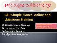 sap simple finance training by proexcellency