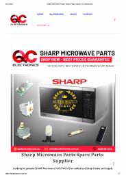Sharp Microwave Parts