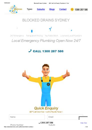 Block Drain Sydney