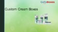 Custom cream boxes PowerPoint PPT Presentation
