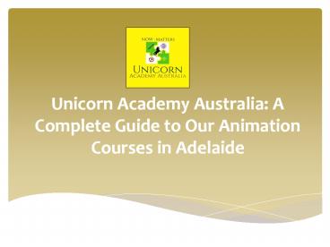 Animation Courses in Adelaide