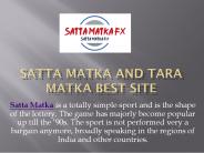 Best satta matka chart and live game site