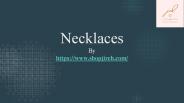 Necklaces by jireh design