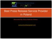 Best Press Release Service Provider in Poland
