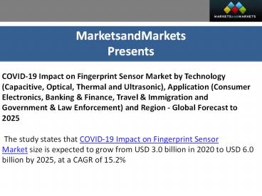 COVID-19 Impact on Fingerprint Sensor Market
