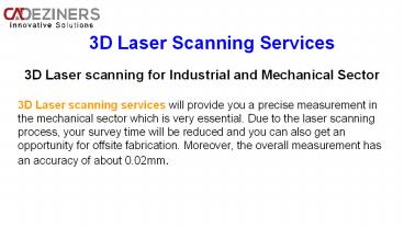 3d Laser Scanning Services in Melbourne, Perth, Brisbane