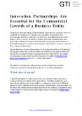 Innovation Partnerships Are Essential for the Commercial Growth of a Business Entity PowerPoint PPT Presentation