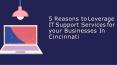 5 Reasons to Leverage IT Support Services for your Businesses In Cincinnati PowerPoint PPT Presentation