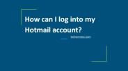 How to Recover Hotmail Account