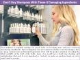 Don't Buy Shampoos With These 4 Damaging Ingredients