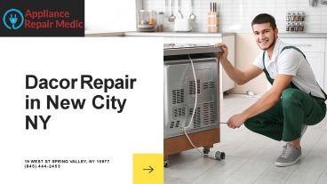 Dacor Repair in New City NY