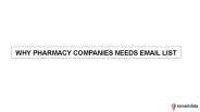 Why Pharmacy Companies Needs Email List
