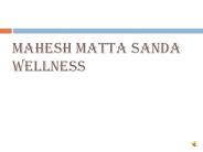 Mahesh Matta: Health Advisor