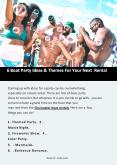 6 Boat Party Ideas & Themes For Your Next Rental PowerPoint PPT Presentation