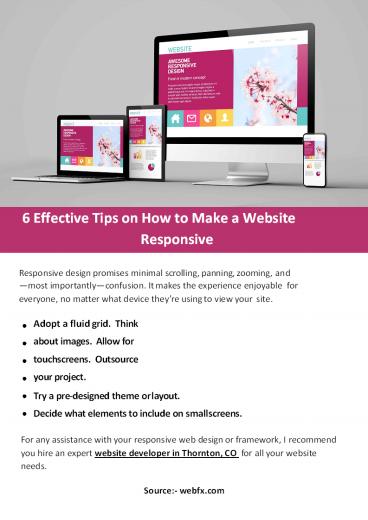6 Effective Tips on How to Make a Website Responsive