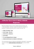 6 Effective Tips on How to Make a Website Responsive PowerPoint PPT Presentation