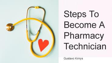 Requirements to Become a Pharmacy Technician
