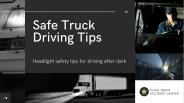 Headlight Safety Tips for Driving After Dark