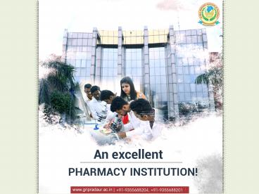 Top Pharmacy Colleges in Haryana | D Pharma Course in D Pharmacy College