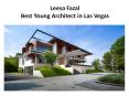 Leesa Fazal- Best Young Architect in Las Vegas PowerPoint PPT Presentation