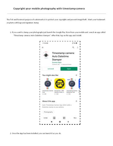 Timestamp camera: Auto Datetime Stamper (1)