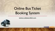 Online Bus Ticketing System