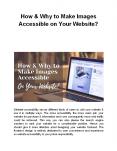 How & Why to Make Images Accessible on Your Website? PowerPoint PPT Presentation