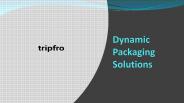Dynamic Packaging Solutions